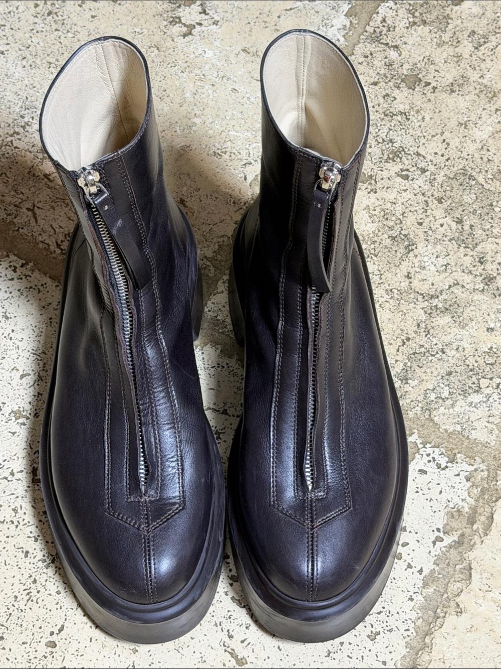 The Row Zipped Booties Size 38 1/2 In Great Pre-Loved shape 👢 - Picture 2 of 15